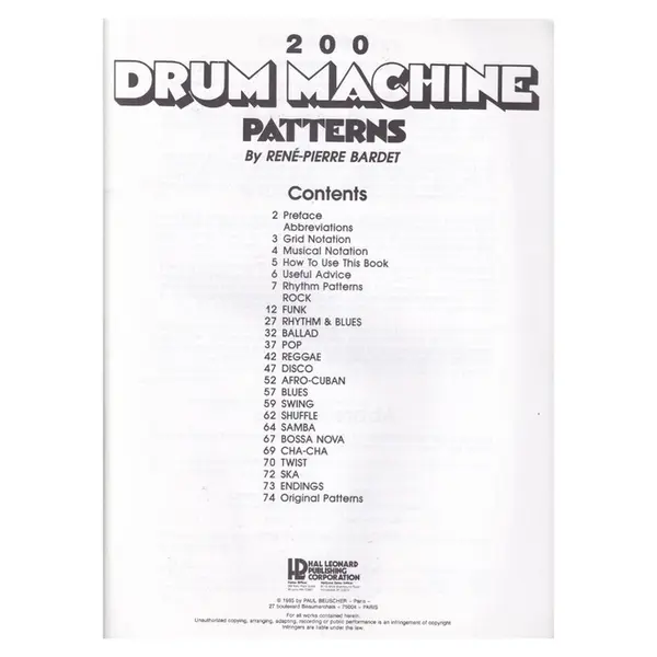 Drum Machine Patterns (200)