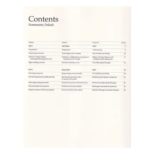 Piano Sight-Reading – Vol. 1