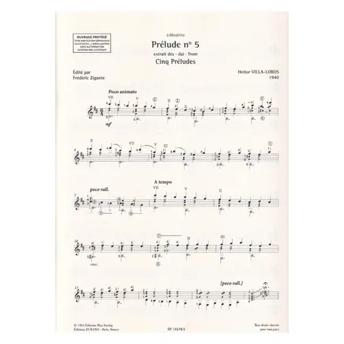 Prelude No. 5 - Guitar