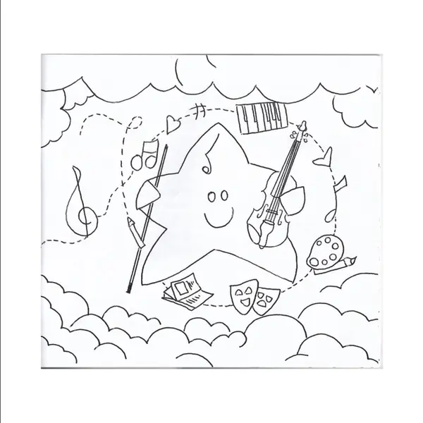 Dona Estrela e Eu - livro para colorir