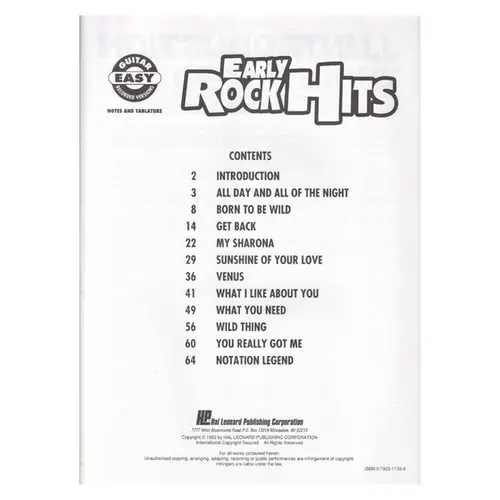 Early Rock Hits