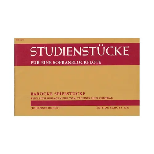 Studienstucke fur eine sopranblockflote