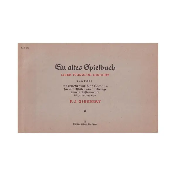 Ein Altes Spielbuch - vol.II