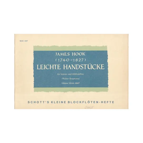 Leichte Handstucke fur sopran- und altblockflote
