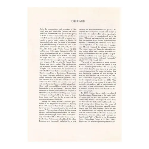 Quintett Fur Klavier Und Blaser - Kv 452
