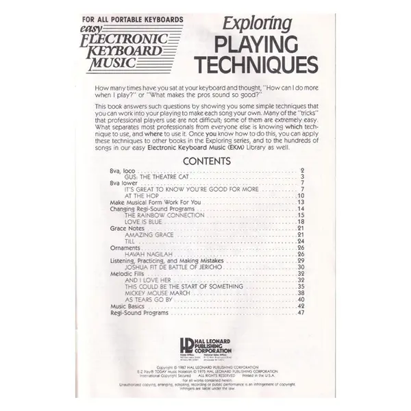 Exploring Playing Techniques