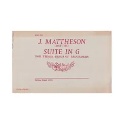 Suite in G for three descant recorders