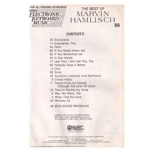 The Best of Marvin Hamlisch