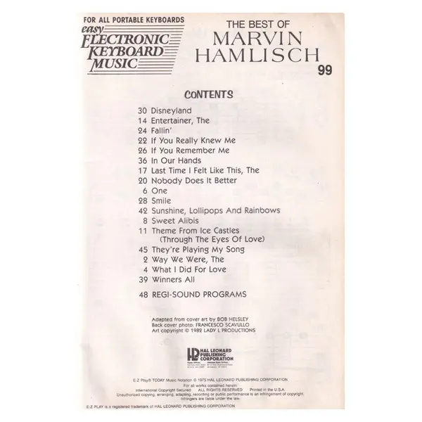 The Best of Marvin Hamlisch