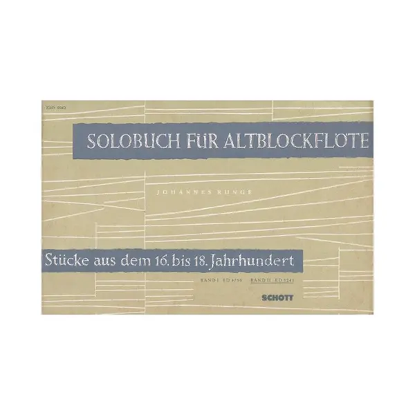 Solobuch fur altblockflote - vol 2