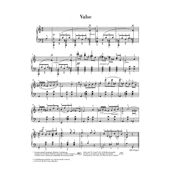 Waltz a minor with facsimile