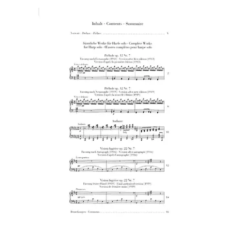 Complete Works for Harp solo