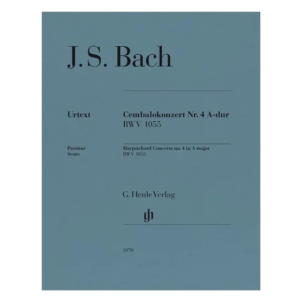 Harpsichord Concerto no. 4 A major BWV 1055 - Score