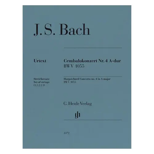 Harpsichord Concerto no. 4 A major BWV 1055 - Parts