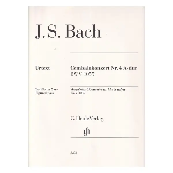 Harpsichord Concerto no. 4 A major BWV 1055 - Bass