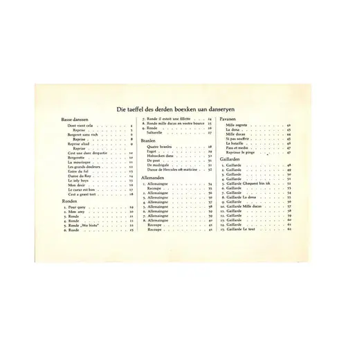Altniederlandischesches Tanzmusikbuchlein vom Jahre 1551 - vol.2