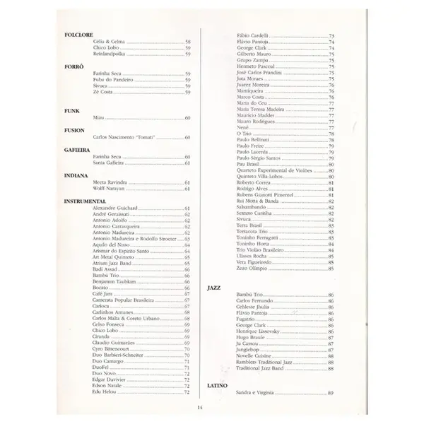 Anuário Brasileiro dos Músicos,Produtores e Estúdios 1996