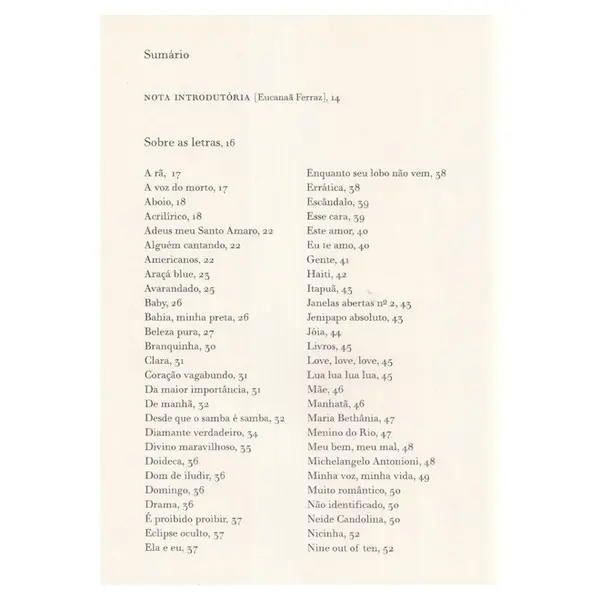 Sobre as Letras (1 Volume)