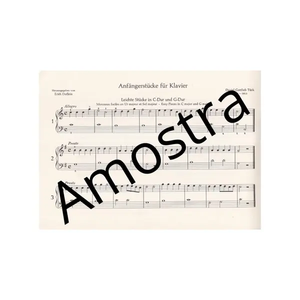 Anfangerstucke fur klavier