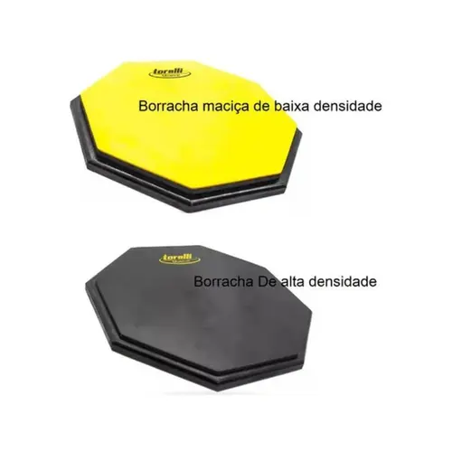 Pad de estudo especial 10" sextavado dupla face Torelli TPE563