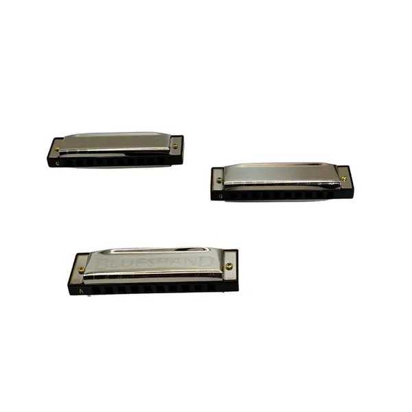 Harmonica Hohner Blues Band Hohner - kit 3 gaitas ( C - G - A )