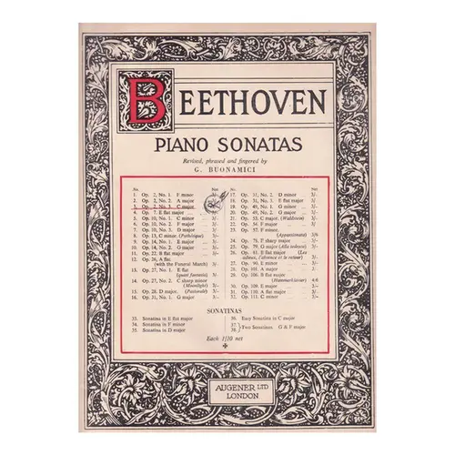 Sonata N.3 - Op.2 N.3 Ca Major  (Edição Antiga)