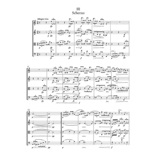String Quartet no. 11 in C major op. 61 - Study Score