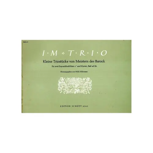 Im Trio - Kleine Triostucke von Meistern des Barock