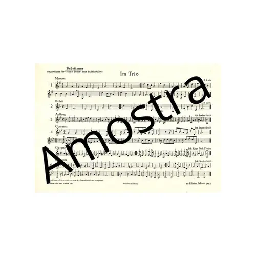 Im Trio - Kleine Triostucke von Meistern des Barock