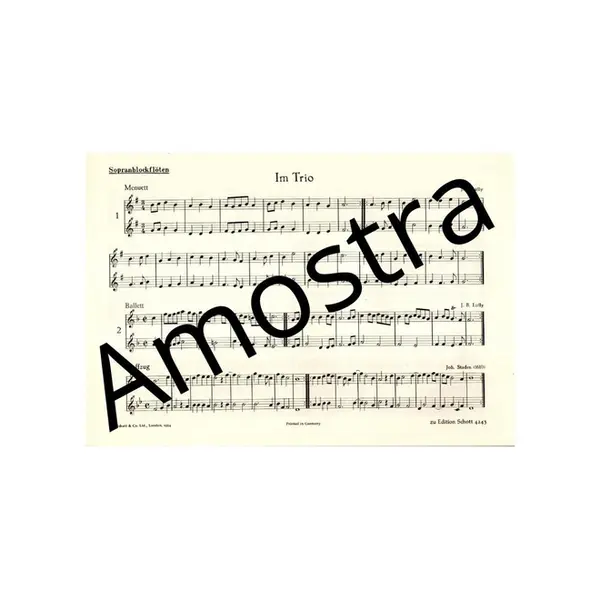 Im Trio - Kleine Triostucke von Meistern des Barock