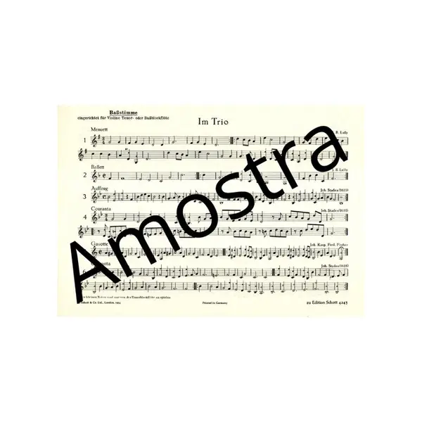 Im Trio - Kleine Triostucke von Meistern des Barock