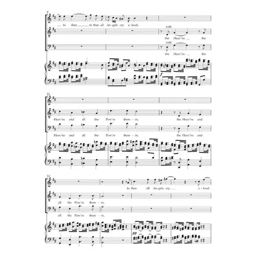 Te Deum for the Victory at the Battle of Dettingen HWV 283  - Vocal score