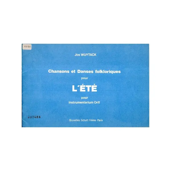 Chansons Et Danses Folkloriques Pour L´Ete