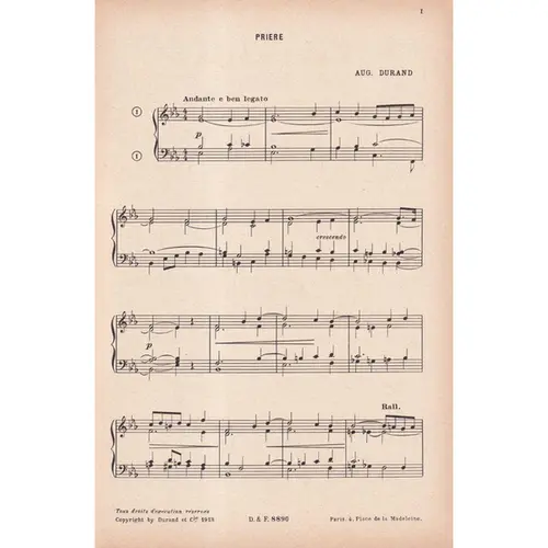 L'Organiste - Vol.2 - recueil de 20 pièces faciles pour harmonium