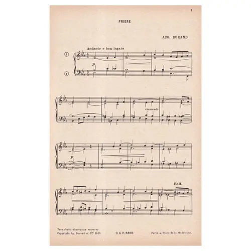 L'Organiste - Vol.2 - recueil de 20 pièces faciles pour harmonium