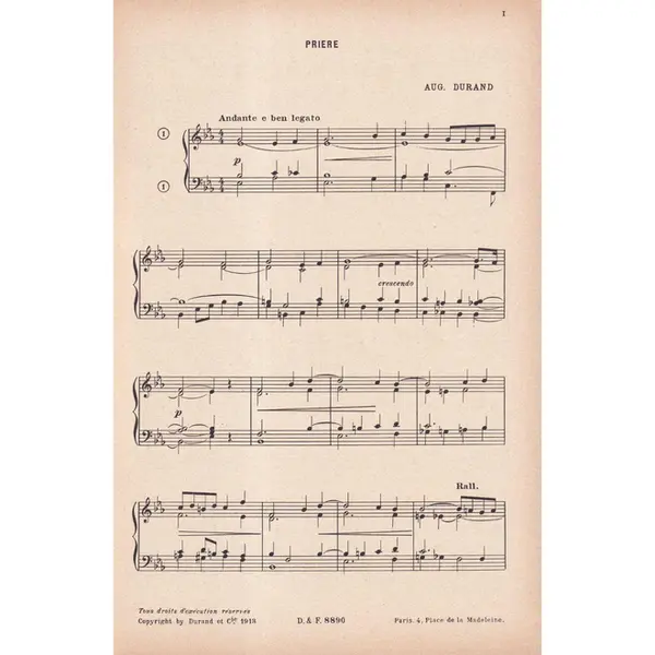L'Organiste - Vol.2 - recueil de 20 pièces faciles pour harmonium