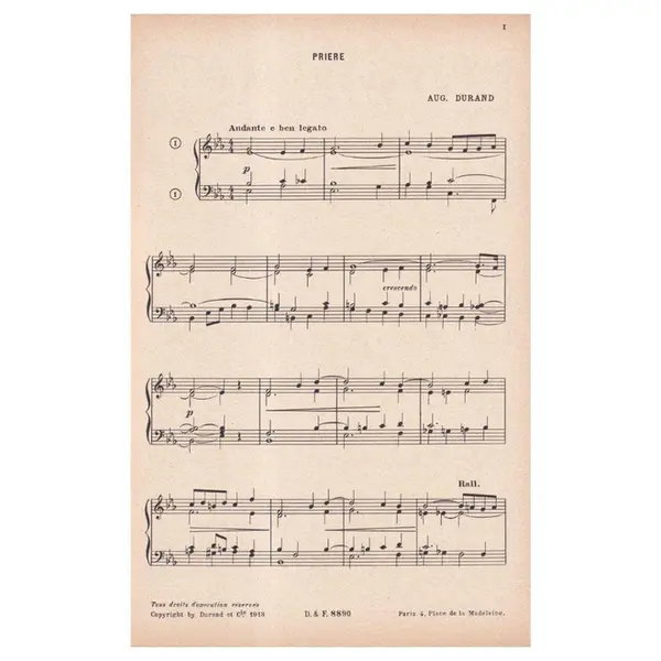 L'Organiste - Vol.2 - recueil de 20 pièces faciles pour harmonium