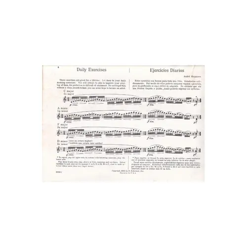 Daily Exercises For Flute