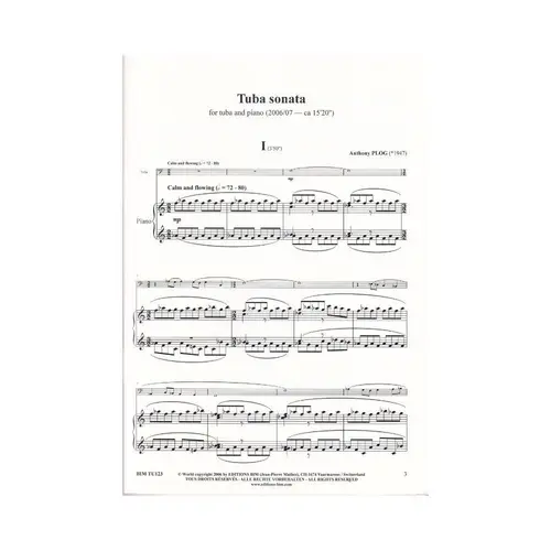 Tuba Sonata For Tuba And Piano