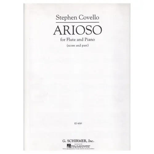 Arioso For Flute And Piano