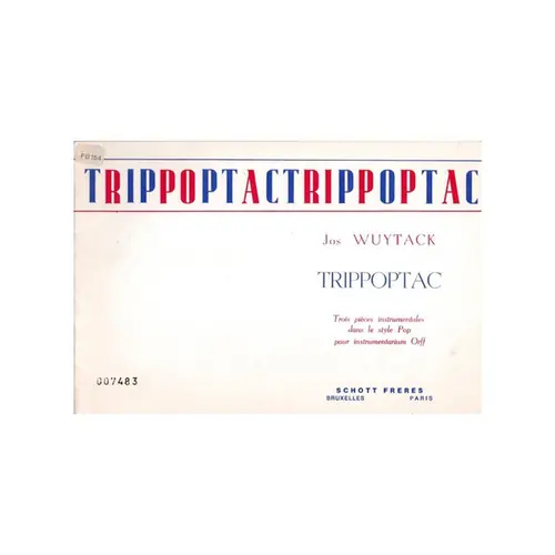 Trippoptac - trois pieces instrumentales