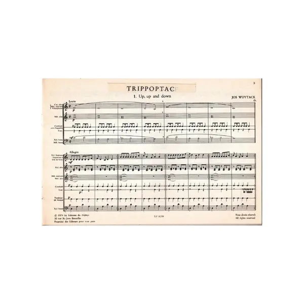 Trippoptac - trois pieces instrumentales