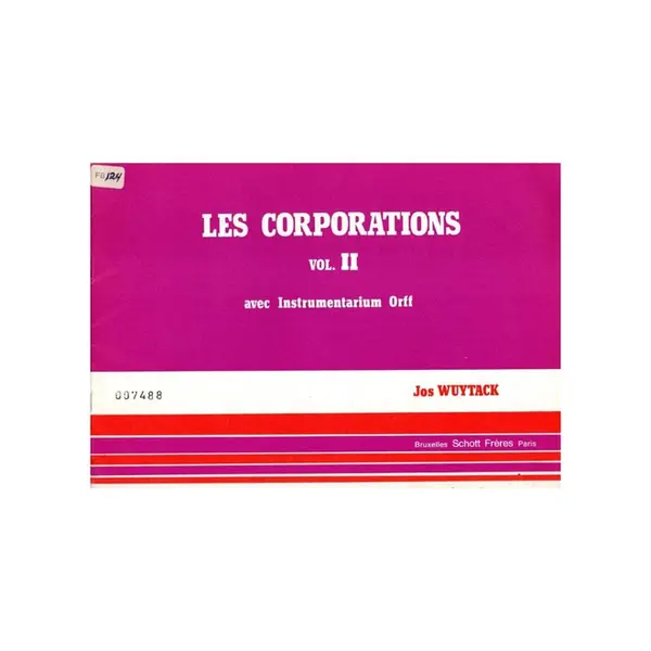 Les Corporations  avec instrumentarium Orff - Vol.2