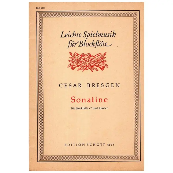 Leichte Spielmusic fur Blockflote - Sonatine