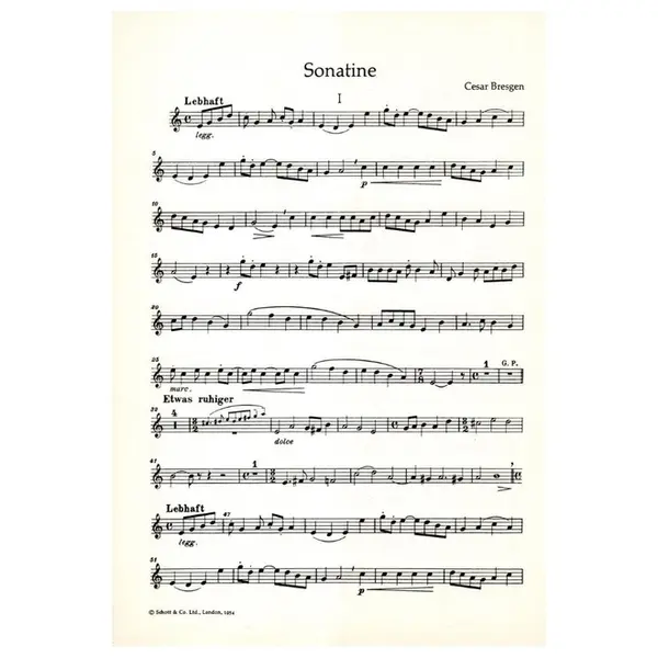 Leichte Spielmusic fur Blockflote - Sonatine