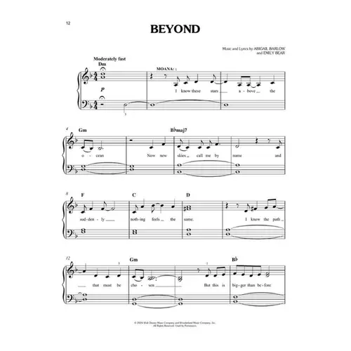 Moana 2 - Easy Piano Songbook