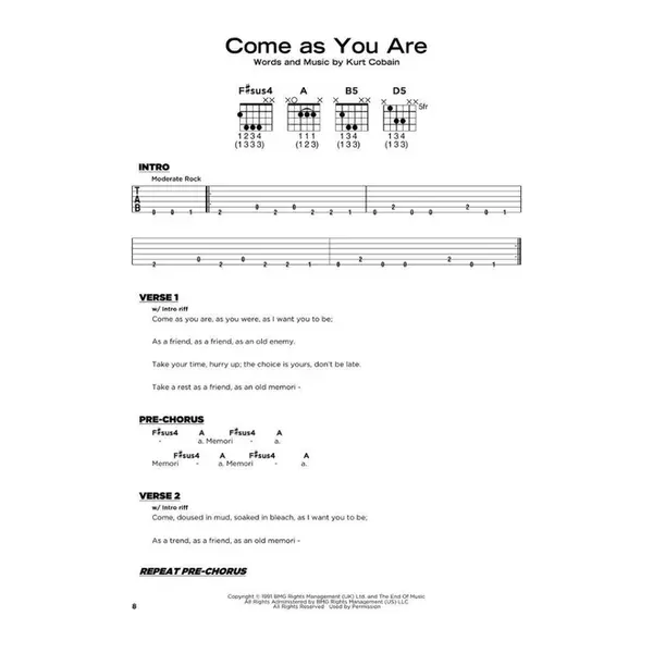 Nirvana – Really Easy Guitar