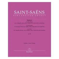 Septuor for Trumpet, Piano, two Violins, Viola, Violoncello and Double Bass in E-flat major op. 65 - Score