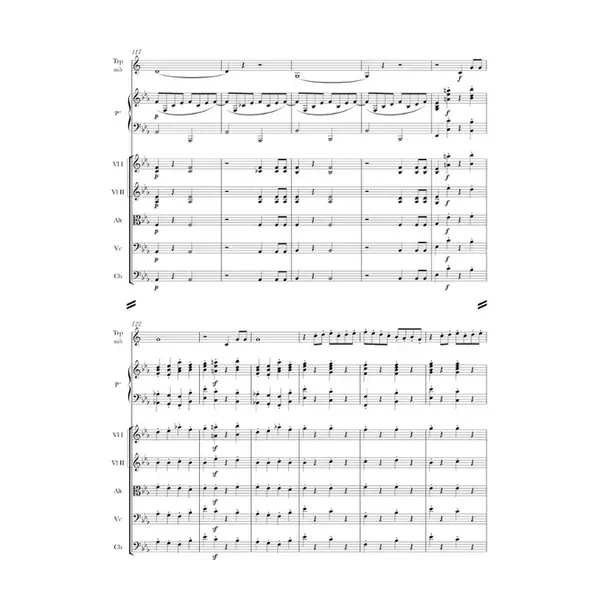 Septuor for Trumpet, Piano, two Violins, Viola, Violoncello and Double Bass in E-flat major op. 65 - Score