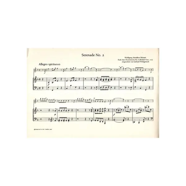 Sechs Serenaden - II F Dur - fur altblockflote und piano